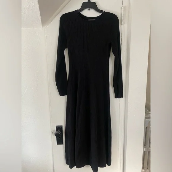 black maternity jersey dress Solid Rayon Jersey Maternity Tube Dress Black / LARGE main image 0